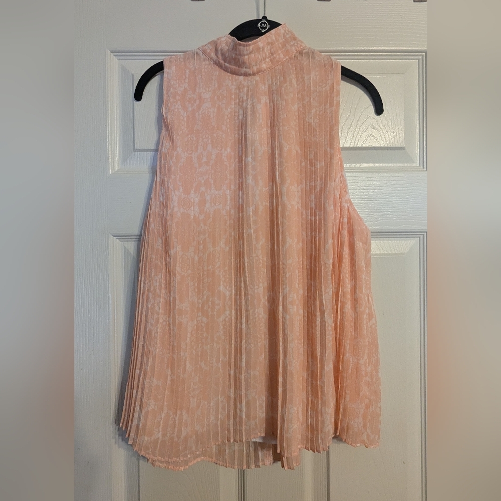 Cato Peach Sleeveless Blouse NWT